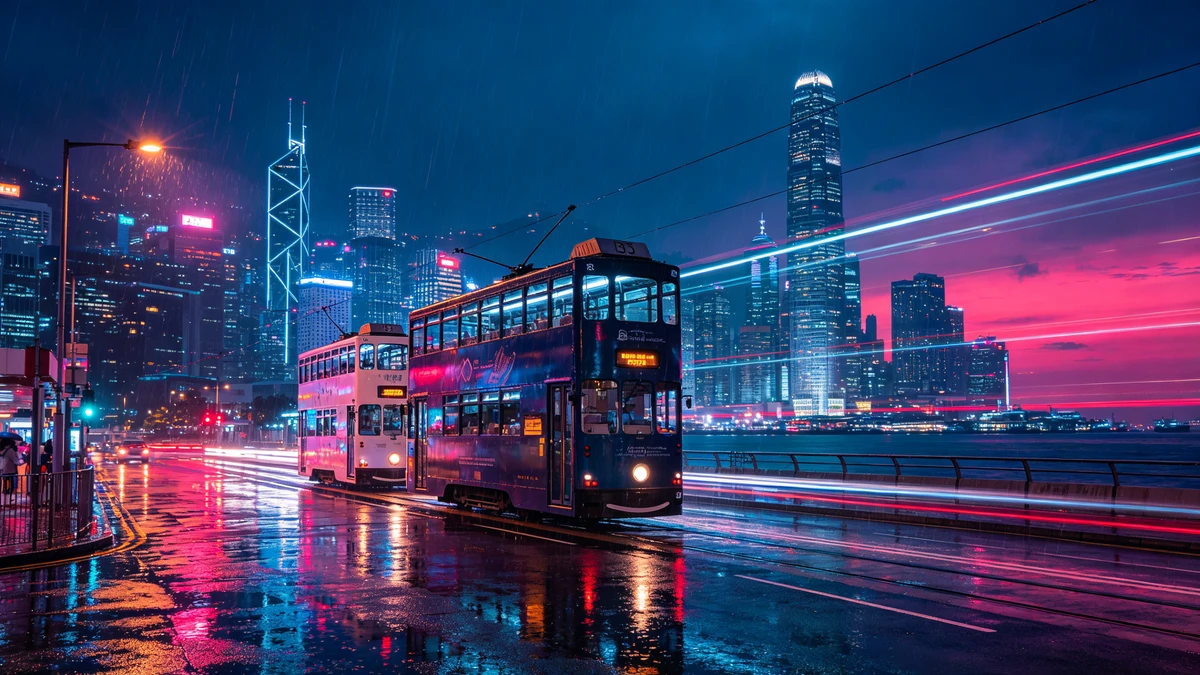 城市夜景壁纸生成示例1